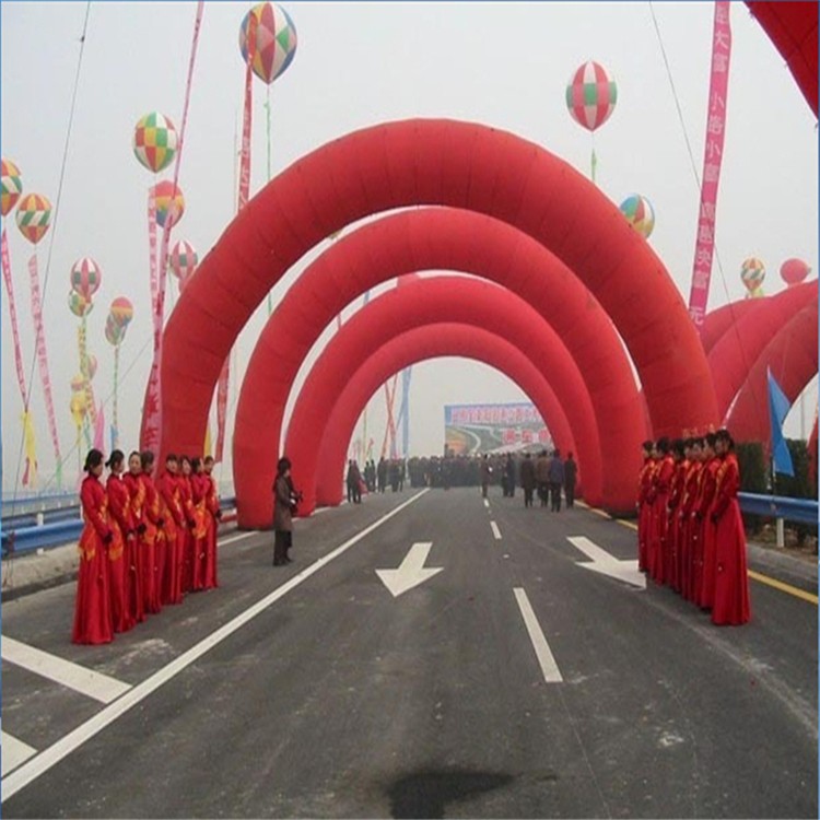 香河开业纯红拱门